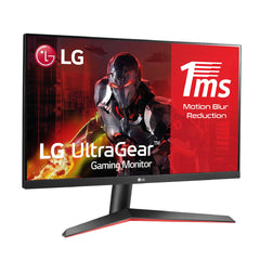 LG 24MP60G-B - UltraGear 24-inch Full HD-gamingmonitor, 75 Hz, 5 ms, 1000:1, 250 nit, NTCS 72%, 16:9, HDMI, DisplayPort, AMD FreeSync-technologie, universele connectiviteit, kleur zwart