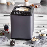SPRINGLANE IJsmachine & Yoghurtmaker Erika 2,5 L met self-koelcompressor 250w, roestvrij staal met koeling en verwarming functie, incl. Receptenboekje