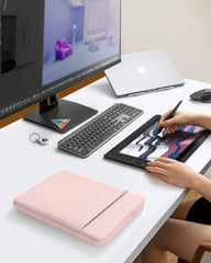 tomtoc 360° Laptop Sleeve Hoes voor 14 inch MacBook Pro M4/M3/M2/M1 Pro/Max A3401 A3185 A3112 A2992 A2918 2024-2021, all-round bescherming, schokbestendig, waterafstotende laptoptas met accessoirevak