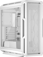 CORSAIR 5000T Mid–Tower ATX PC–behuizing – Uitneembare Luchtstroompanelen voor en op het dak, RapidRoute Kabelbeheersysteem, Ruim Interieur, ASUS BTF, MSI Project Zero, Gigabyte Project Stealth – Wit