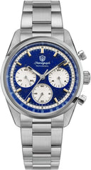 Watchdives WD0526 Vintage Race Chronograaf Horloge - 38.5mm - 100M Waterdicht