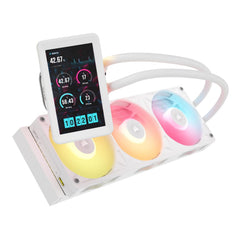 CORSAIR iCUE LINK TITAN II 360 LCD AIO Waterkoeler voor CPU's – Wit