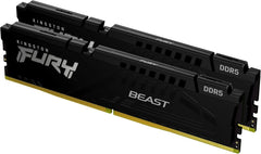 Kingston FURY Beast Zwart DDR5 64GB (2x32GB) 5600MT/s CL36 DIMM Desktop Gaming Geheugen Set van 2 AMD EXPO en Intel XMP - KF556C36BBE2K2-64