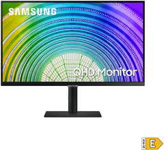 Samsung WQHD Monitor S6U S27A600UUU, 27 inch, IPS-paneel, WQHD-resolutie, HDR10, AMD FreeSync, reactietijd 5 ms, beeldherhalingssnelheid 75 Hz, Auto Source Switch Plus, zwart
