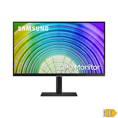 Samsung WQHD Monitor S6U S27A600UUU, 27 inch, IPS-paneel, WQHD-resolutie, HDR10, AMD FreeSync, reactietijd 5 ms, beeldherhalingssnelheid 75 Hz, Auto Source Switch Plus, zwart
