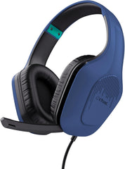 Trust GXT 415B Zirox Gaming Headset - 50mm Drivers - 3.5mm Jack - Blauw