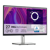 Dell P2723D 27" QHD-monitor (2560x1440), 60 Hz, IPS, 5 ms, 99% sRGB, DisplayPort, HDMI, 5x USB, 3 jaar garantie, zwart
