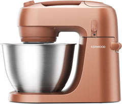 Kenwood Go Keukenmachine KZM35.000RD, ruimtebesparend, incl. 4-liter kom, K-haak, ballongarde, kneedhaak, spatbescherming en maatlepel, metalen behuizing met draaggreep, 800W, rood
