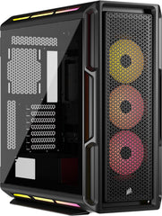 CORSAIR iCUE LINK 5000T LX RGB Mid–Tower ATX PC–behuizing – 3x Voorgeïnstalleerde LX120 RGB Ventilatoren, Geïntegreerde Aurora Lichtlijsten, iCUE LINK Systeemhub Inbegrepen – Zwart