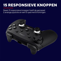 Trust Gaming GXT 542 Muta Draadloze Controller Nintendo Switch & PC, Bluetooth / 2.4GHz / USB, 75% Gerecycled Materiaal, Oplaadbare Accu, Wireless Gamepad voor Console, iOS, Android, Windows 10/11