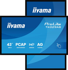43" iiyama T4329AS-B1AG Projective Touch 4K UHD monitor