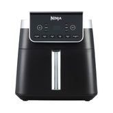 Ninja Air Fryer MAX PRO, 6,2 liter, zonder Olie, Grote Vierkante Enkele Lade, Roosteren, Bakken, Familieformaat, Koken Vanuit Bevroren, Anti-aanbaklaag, Vaatwasmachinebestendige mand en plaat AF180EU
