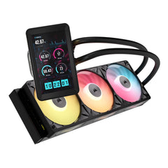 CORSAIR iCUE LINK TITAN II 360 LCD AIO Waterkoeler voor CPU's – Zwart