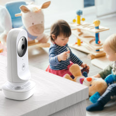 Motorola VM34 4,3-inch video babymonitor: Crystal-Clear Night Vision, twee-weg talk and room temperatuurbewaking, digitale zoom, lullabies