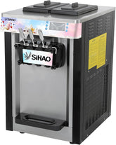 1900 W commerciële ijsmachine, 20-22 l/u, ijsmachine, 3 smaken, voor restaurantbars, bars, gezinnen (L20 jaar)