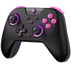 EasySMX X05 draadloze pc-controller met Hall Triggers-joysticks, Bluetooth-gamepadcontroller met RGB-verlichting, geen drift, Deadzone-gamingcontroller voor pc, Android, iPhone, Switch, Steam