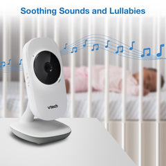 VTech VM819-2 Video Baby Monitor met 19 uur batterijlevensduur, 2 camera's, 1000 ft lange bereik, automatische nachtzicht, 2,8 inch scherm, 2-weg audio talk, temperatuursensor, stroombesparende modus