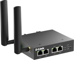 D-Link DWM-314-TP/E router modem PoE Multi-Connect 4G | LTE Cat.4 Industrieel, Dual PoE+ poorten, Ethernet Switch 4 poorten, VPN beveiliging, extreme duurzaamheid, DIN-rail-montage