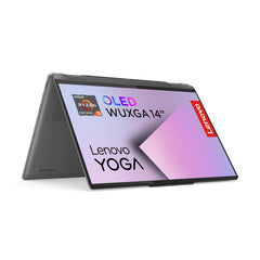 Lenovo Yoga 7 2-in-1 Gen 9 AI-laptop, Convertible Touchscreen WUXGA, 14 inch (35,6 cm), OLED (AMD Ryzen 5 8640HS, 16 GB RAM, 512 GB SSD, Wi-Fi 6E, Win 11 Home), Spaans QWERTY-toetsenbord, grijs