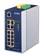 Planet IGS-5225-8P2T2S Industriële Managed PoE+ Switch - 8x PoE+, 2x GbE, 2x SFP
