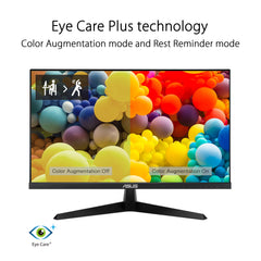 ASUS Eye Care VY229HE - 22 Zoll Full HD Monitor - 75 Hz, 1ms MPRT, AdaptiveSync, GamePlus - IPS Panel, Vesa 100x100, 16:9, 1920x1080, HDMI, D-Sub, Black