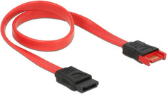 Delock 83953 SATA 6 Gb/s Datakabel - 7-pins - Zwart/Rood