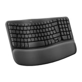 Logitech Wave Keys draadloos ergonomisch toetsenbord - Grafiet, Pan Nordic QWERTY indeling