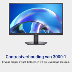 Dell SE2425H 24" Full HD (1920x1080) Monitor, 75Hz, VA, 5ms, VESA (100x100mm), HDMI, VGA, 3 Jaar Garantie, Zwart