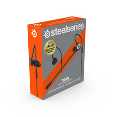 SteelSeries Tusq - Mobiele gamingheadset voor in het oor - dubbele microfoon met afneembare hoezen - ergonomische geveerde koptelefoon - voor mobiele apparaten - zwart