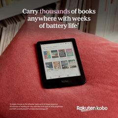 Kobo Clara Colour/BW eReader | 15,2 cm (6 inch) E-Ink Kaleido ™ 3 Display | Instelbare kleurtemperatuur en helderheid | blauw licht reductie | eBooks en AudioBooks | Geheugen 32 GB | Waterdicht | Wit