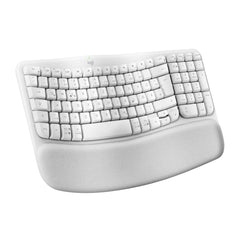Logitech Wave Keys draadloos ergonomisch toetsenbord - Wit, Italiaans QWERTY indeling