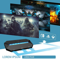 ZIYOU LANG Gaming-toetsenbordmuis, Plug & Play, Met Adapter/converter, RGB-achtergrondverlichting Gametoetsenbord + 6400 DPI Programmeerbare Muis, Voor Gaming/Working/PC/Mac-blauw, UK Layout QWERTY