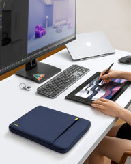 Tomtoc 360° beschermende laptophoes voor 16-inch MacBook Pro M2/M1 Pro/Max A2780 A2485 A2141 2023-2019, Ultrabook notebooktas met accessoirevak, schokbestendig, waterbestendig, lichtgewicht