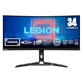 Lenovo Legion Y34wz-30 | 34" WQHD Gaming Monitor | 3440x1440 | 180Hz | 720 nits | 1ms reactietijd | VA-Panel | USB-C | HDMI | DisplayPort | AMD FreeSync | integr. luidsprekers | 10,5kg | zwart