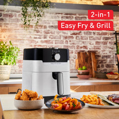 Tefal EY501A Easy Fry & Grill 2-in-1 heteluchtfriteuse nube, gezond koken, snel, digitaal receptenboek, capaciteit van 4,5 l, gemakkelijk schoon te maken, instelbare temperatuur, timer