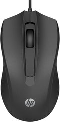 HP 100 Muis (Bedraad USB) Zwart