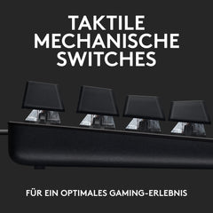 Logitech G413 TKL SE Mechanisch Gaming Toetsenbord - Compact, Duitse QWERTZ indeling - Zwart