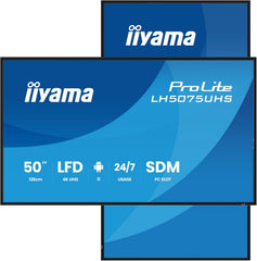 iiyama LH5075UHS-B2AG 50 inch 4K UHD Signage Display - 500 cd/m²