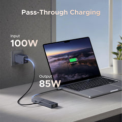 UGREEN Revodok Pro 10Gbps USB C Hub HDMI 4K@60Hz Ethernet Adapter met 2*USB A 3.2 en USB C 3.2 PD 100W Compatibel met iPhone 16, iPad Pro/Air, MacBook Pro/Air, Galaxy S24, Steam Deck etc.