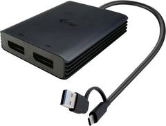 i-tec USB-C & USB-A naar Dual 4K DisplayPort Video Adapter (CADUAL4KDP)