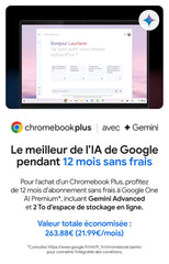 ASUS Chromebook Plus CX3402CBA-PQ0104 Laptop 14 inch Full HD (Intel Core i3, 8 GB RAM, 128 GB UFS, ChromeOS) - toetsenbord AZERTY FR