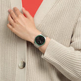 Swatch Horloge Skin Irony SS07S128G GREEN GRAFITE, Armband