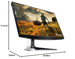 Alienware AW2723DF 27" QHD (2560x1440) Gaming Monitor, 280Hz (OC), Fast IPS, 1ms, AMD FreeSync Premium Pro, NVIDIA G-SYNC Compatible, 95% DCI-P3, HDR, DisplayPort, 2x HDMI, 5x USB, 3 Jaar Garantie