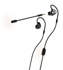 SteelSeries Tusq - Mobiele gamingheadset voor in het oor - dubbele microfoon met afneembare hoezen - ergonomische geveerde koptelefoon - voor mobiele apparaten - zwart