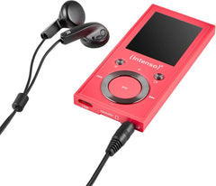 Intenso Video Scooter BT MP3-speler met Bluetooth 5.0, 1,8 inch kleurendisplay, 64 GB microSD, USB-C, tot 18 uur accu, incl. hoofdtelefoon, roze