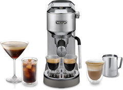 De'Longhi Dedica Duo EC890.M Pistonmachine - Cold Brew & LatteArt - Metaal