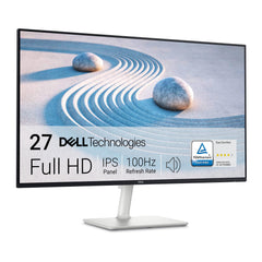 Dell S2725H 27" Full HD (1920x1080) Monitor, 100Hz, IPS, 4ms, 99% sRGB, Ingebouwde Luidsprekers, Ultradunne Bezel, 2x HDMI, 3 Jaar Garantie, Wit
