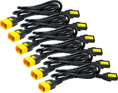 APC stroomkabel - AP8706S-WW (6 stuks, vergrendelbaar, C13 naar C14, 1,8 m)