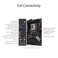 Asus ROG STRIX Z790-H GAMING WIFI, Intel Z790, 1700, ATX, 4 DDR5, HDMI, DP, Wi-Fi 6E, 2.5G LAN, PCIe5, RGB, 4x M.2