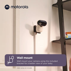 Motorola PIP1010 – gemotoriseerde wifi-camera met HD 1080p – verbinding met smartphone-app – Remote Paneo, helling, zoom, tweerichtingsaudio, sensor